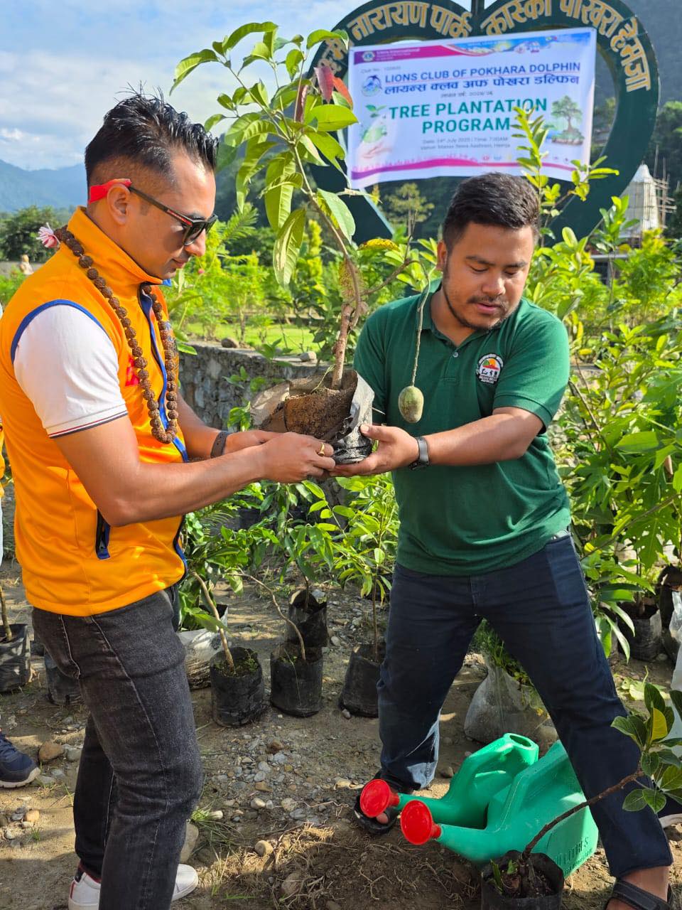 Young volunteers demonstrating leadership through community service